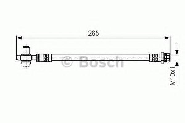 Furtun frana SKODA OCTAVIA II (1Z3) (2004 - 2013) BOSCH 1 987 481 519 piesa NOUA