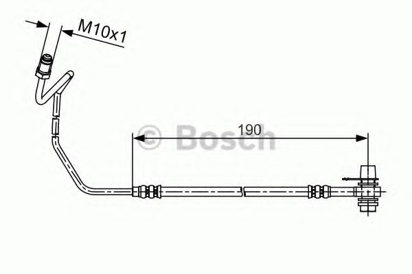 Furtun frana SKODA SUPERB I (3U4) (2001 - 2008) BOSCH 1 987 481 535 piesa NOUA