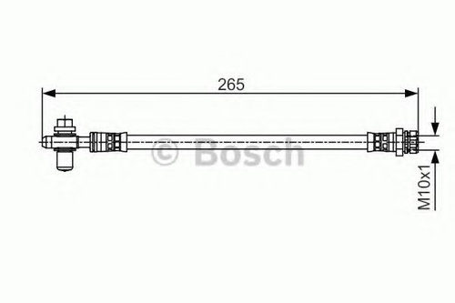 Furtun frana SKODA SUPERB II Combi (3T5) (2009 - 2015) BOSCH 1 987 481 518 piesa NOUA