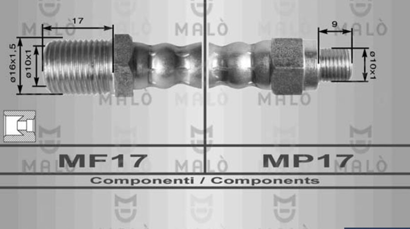 Furtun frana spate (8624 AKR) NISSAN