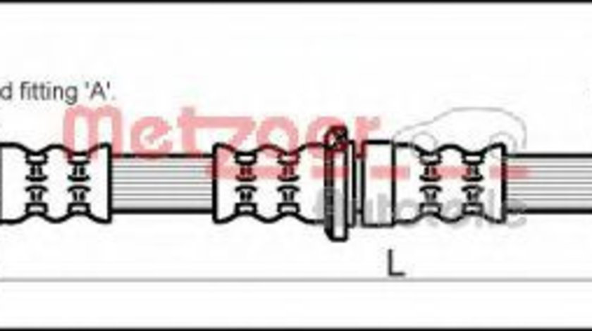 Furtun frana SUBARU LEGACY III (BE, BH) (1998 - 2003) METZGER 4110200 piesa NOUA