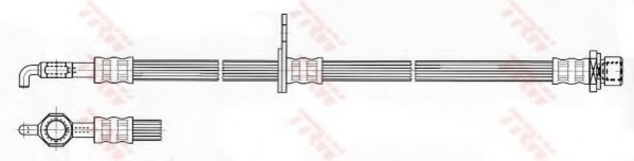 Furtun frana TOYOTA COROLLA Combi (E12J, E12T) (2001 - 2007) TRW PHD534 piesa NOUA