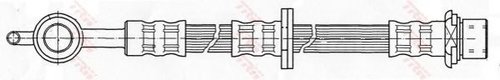 Furtun frana TOYOTA YARIS (P1) (1999 - 2005) TRW PHD501 piesa NOUA