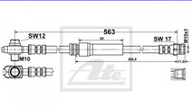 Furtun frana Volkswagen VW JETTA IV (162, 163) 201...