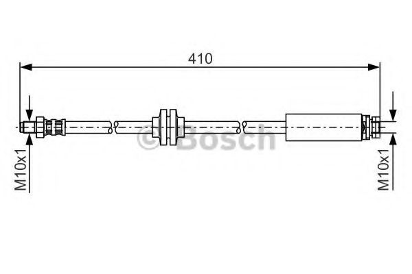 Furtun frana VOLVO C30 (2006 - 2012) BOSCH 1 987 481 022 piesa NOUA