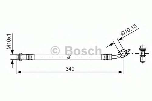 Furtun frana VOLVO S60 II (2010 - 2016) BOSCH 1 987 481 423 piesa NOUA