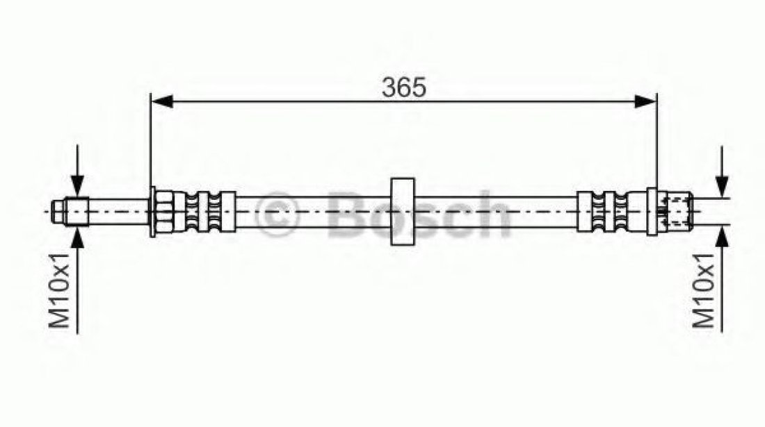 Furtun frana VOLVO S80 I (TS, XY) (1998 - 2006) BOSCH 1 987 476 851 piesa NOUA