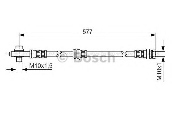 Furtun frana VW GOLF V (1K1) (2003 - 2009) BOSCH 1 987 476 282 piesa NOUA