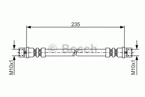 Furtun frana VW LT II caroserie (2DA, 2DD, 2DH) (1996 - 2006) BOSCH 1 987 481 008 piesa NOUA