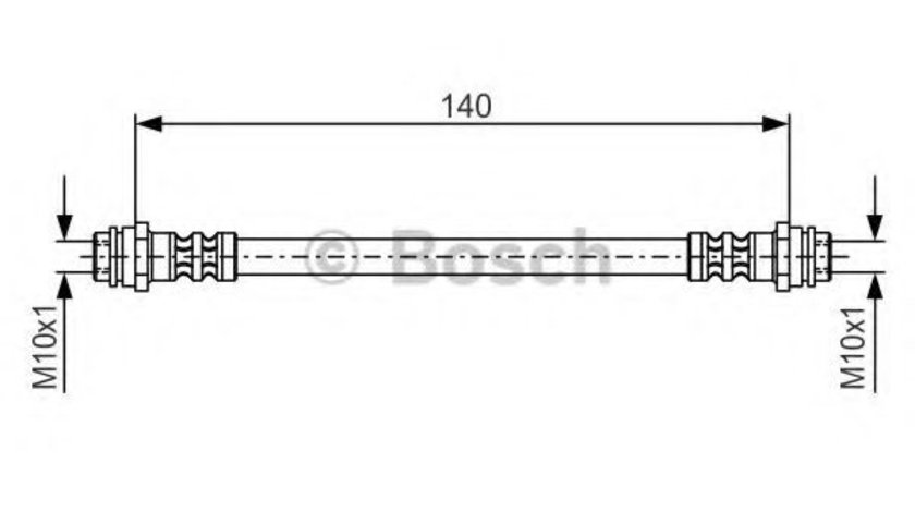 Furtun frana VW NEW BEETLE (9C1, 1C1) (1998 - 2010) BOSCH 1 987 476 952 piesa NOUA