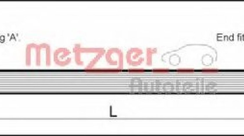 Furtun frana VW PASSAT (3A2, 35I) (1988 - 1997) METZGER 4111351 piesa NOUA