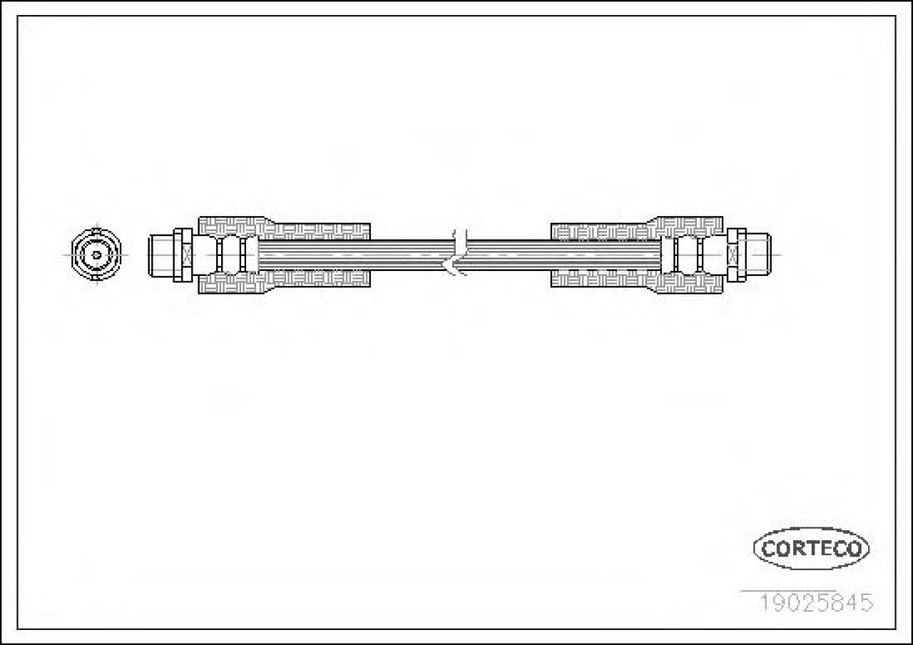 Furtun frana VW PASSAT Variant (3B5) (1997 - 2001) CORTECO 19025845 piesa NOUA