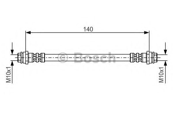 Furtun frana VW POLO (6N2) (1999 - 2001) BOSCH 1 987 476 952 piesa NOUA