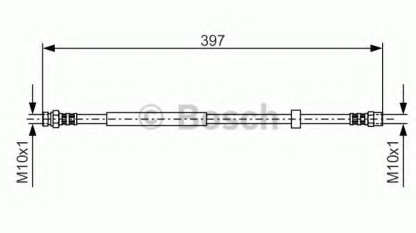 Furtun frana VW SHARAN (7M8, 7M9, 7M6) (1995 - 2010) BOSCH 1 987 476 714 piesa NOUA