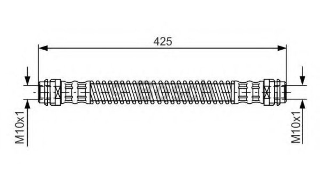 Furtun frana VW TOUAREG (7LA, 7L6, 7L7) (2002 - 2010) BOSCH 1 987 476 330 piesa NOUA