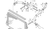 Furtun intercooler 2.0 TDI common rail E5 Skoda Su...