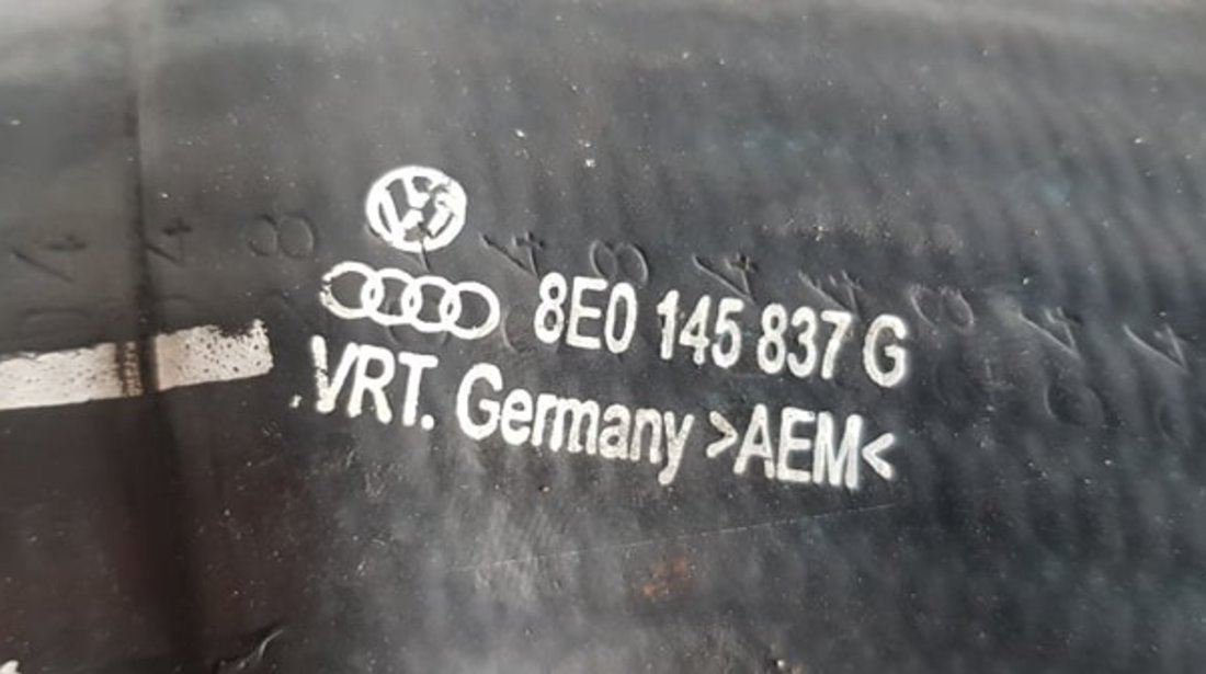 Furtun intercooler Audi A4 B7 2.0 TFSI 220 CP BUL cod piesa 8e0145837g