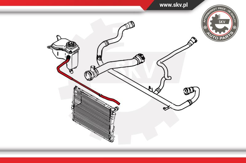 Furtun radiator ; BMW 1 3 X1 ; 17127565092