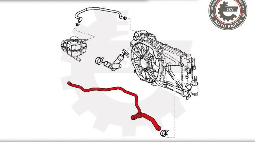 Furtun radiator ; OPEL Astra G 1.7 td ; 1337543