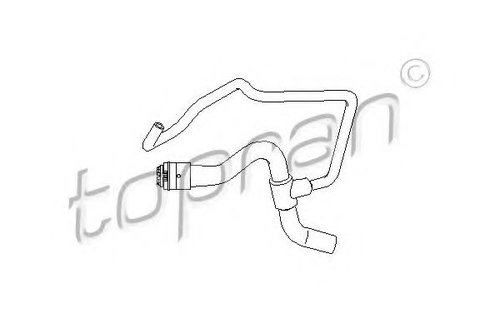 Furtun radiator OPEL ASTRA G Combi (F35) (1998 - 2009) TOPRAN 207 683 piesa NOUA