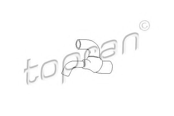 Furtun radiator OPEL ASTRA G Combi (F35) (1998 - 2009) TOPRAN 206 658 piesa NOUA