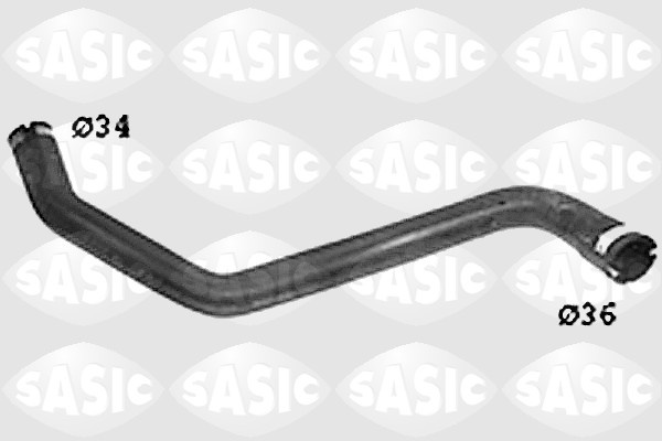 Furtun radiator partea de jos (SWH6609 SAS) FIAT