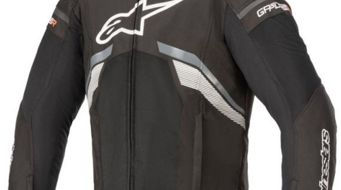 Geaca Moto Barbati Alpinestar T-GP Plus R V3 Aer Negru / Alb / Gri Marimea L 3300620102L