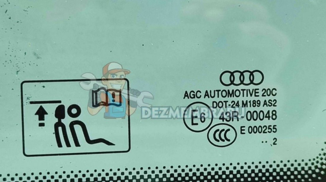 Geam fix usa dreapta spate Audi A4 (8K2, B8) Facelift [Fabr 2008-2015] OEM