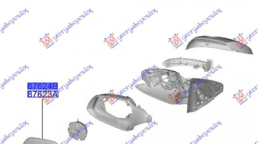 Geam Oglinda - Hyundai I10 1999 , 87621-K7000