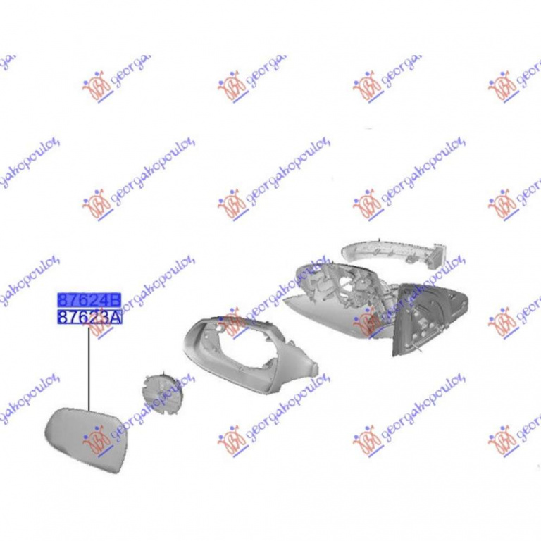 Geam Oglinda Incalzit - Hyundai Accent 2014 , 87611-3x030