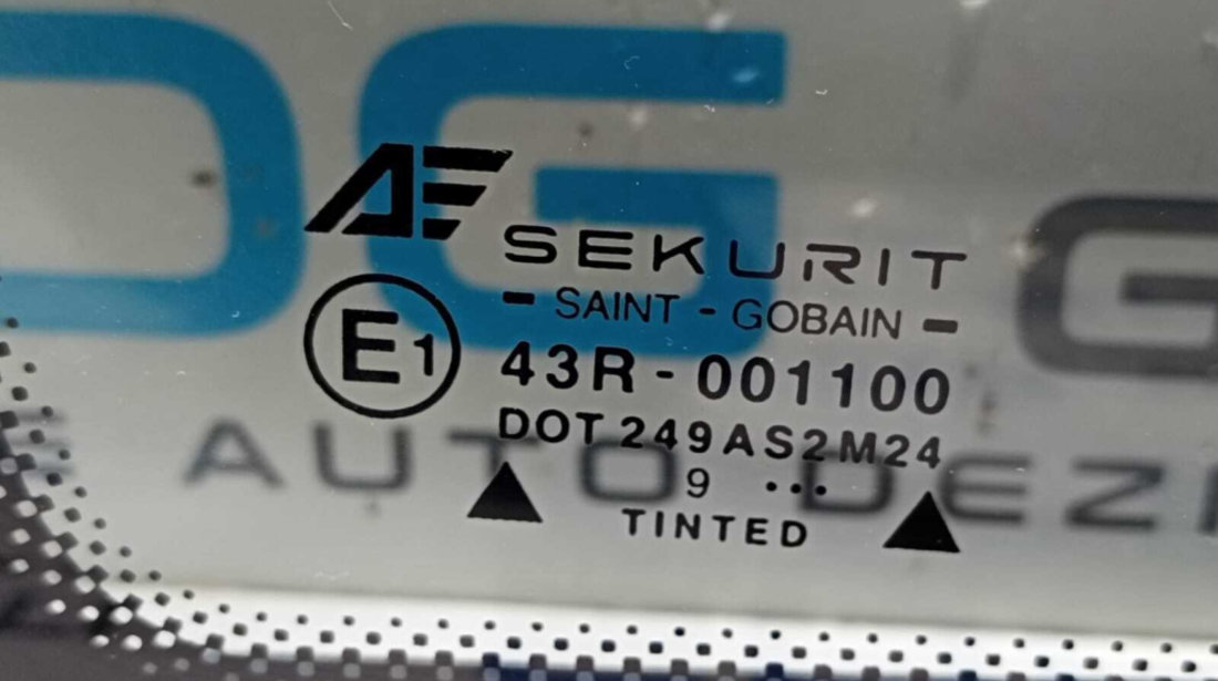 Geam Sticla Fix de pe Usa Portiera Dreapta Fata Ford Galaxy 1996 - 2006 Cod 43R-001100 [M4822]