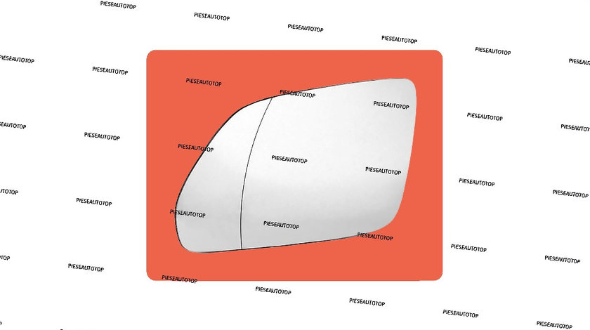 Geam Sticla oglinda stanga VW Polo 2005-2009 NOUA 1Z1857521F 6Q0857521F (INCALZITA)