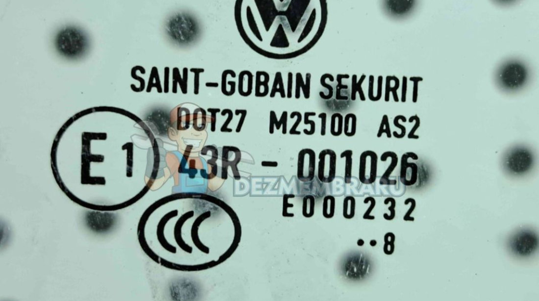 Geam usa dreapta fata Volkswagen Passat CC (357) [Fabr 2008-2012] OEM