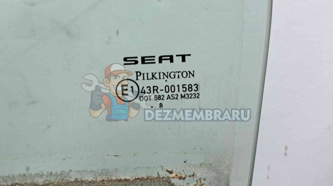 Geam usa stanga spate Seat Leon (1P1) [Fabr 2005-2011] OEM