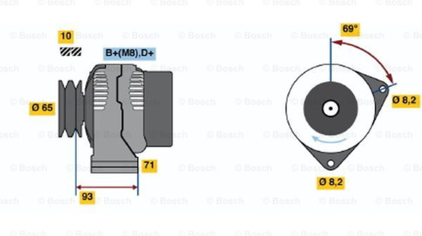 Generator / Alternator (0123500005 BOSCH) VOLVO