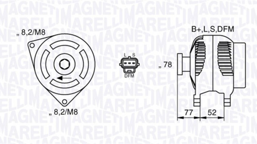 Generator / Alternator (063377418010 MAGNETI MARELLI) FORD