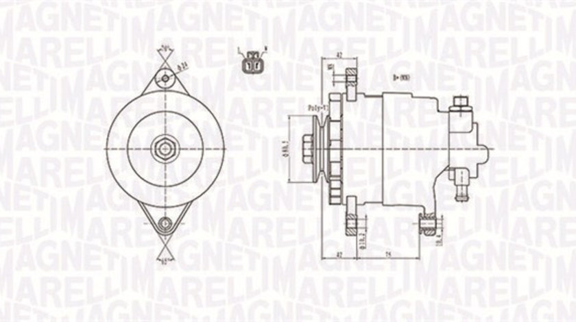 Generator / Alternator (063731172010 MAGNETI MARELLI) OPEL