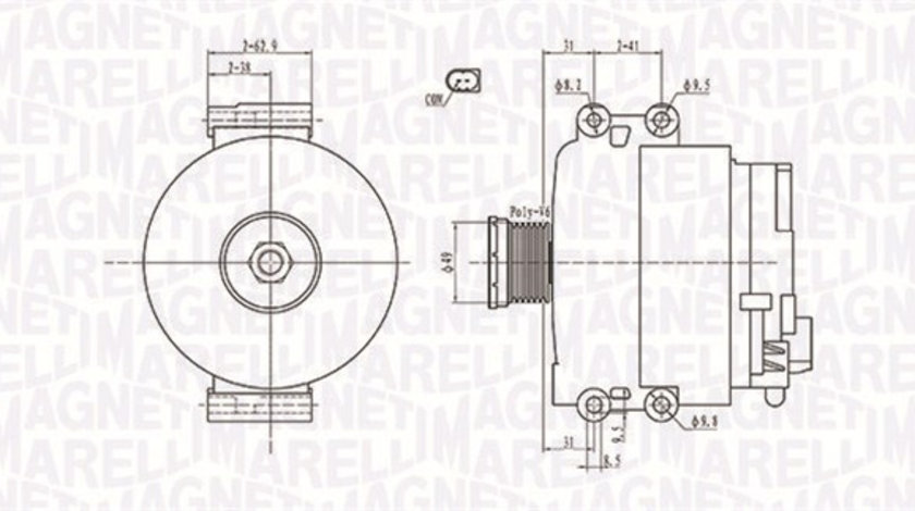 Generator / Alternator (063731774010 MAGNETI MARELLI) BMW