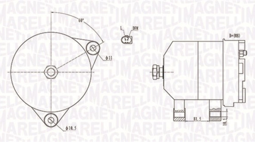 Generator / Alternator (063731915010 MAGNETI MARELLI) Citroen,IVECO,PEUGEOT