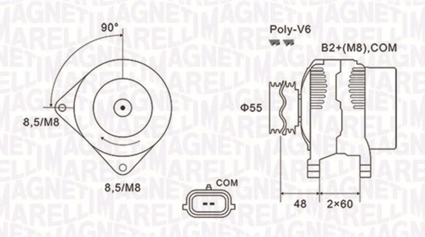 Generator / Alternator (063731974010 MAGNETI MARELLI) RENAULT