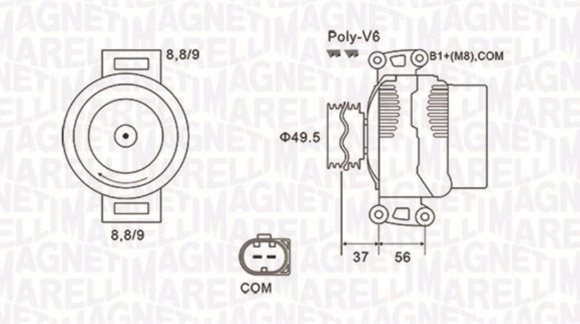 Generator / Alternator (063732038010 MAGNETI MARELLI) MERCEDES-BENZ