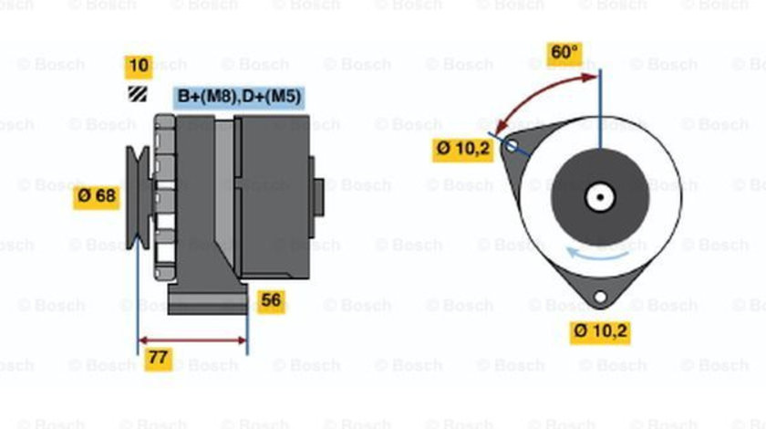 Generator / Alternator (0986033140 BOSCH) MERCEDES-BENZ