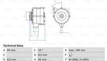Generator / Alternator (0986041620 BOSCH) BEDFORD,...