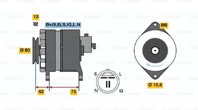 Generator / Alternator (0986041781 BOSCH) CHEVROLET,OPEL,VAUXHALL