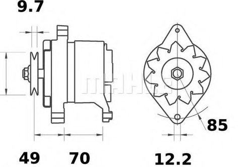 Generator / Alternator ALFA ROMEO GIULIETTA (116) (1977 - 1985) MAHLE ORIGINAL MG 191 piesa NOUA