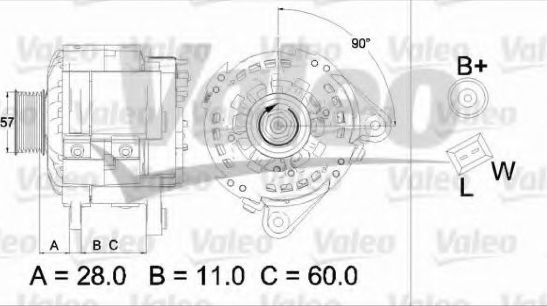 Generator / Alternator AUDI A3 (8L1) (1996 - 2003) VALEO 437477 piesa NOUA