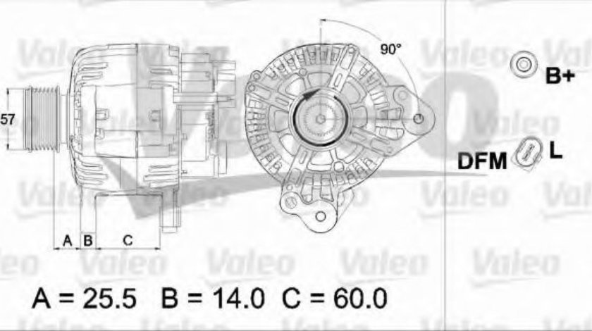 Generator / Alternator AUDI A3 (8P1) (2003 - 2012) VALEO 437470 piesa NOUA