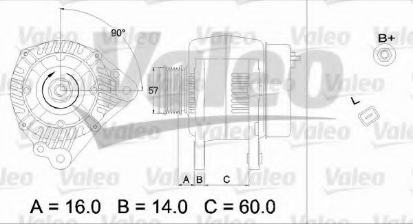 Generator / Alternator AUDI A4 (8E2, B6) (2000 - 2004) VALEO 437341 piesa NOUA