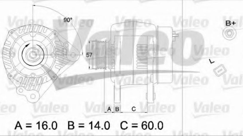 Generator / Alternator AUDI A4 Avant (8D5, B5) (1994 - 2001) VALEO 437341 piesa NOUA