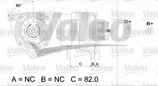 Generator / Alternator AUDI A6 Avant (4A, C4) (1994 - 1997) VALEO 437493 piesa NOUA